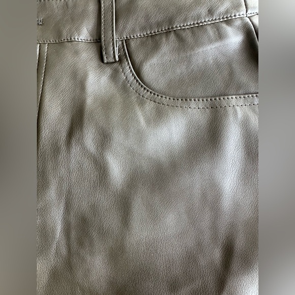 Marc New York Jeans Women's Faux Leather mini skirt dark Green Size 6 - Picture 3 of 10